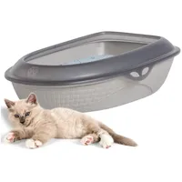 GarPet Katzentoilette XXL 60 cm Rattan Optik Katzenklo Katzen