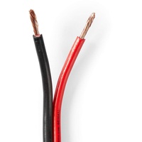 Nedis CAGW2500BK250 Kupferverkleidetes Aluminium CCA 25.0 m Schwarz Rot