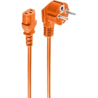 ShiverPeaks SHVP BS09-05187 - Schutzkontakt 90°/Kaltgerätebuchse, orange 1,8m