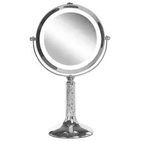 Beliani Kosmetikspiegel, LED BAIXAS Silber