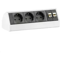 EVOline Evoline, Dock DESK Data 3-fach Steckdose ohne Zwinge,