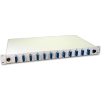 Lightwin LWL Spleissbox, 24 Fasern, 12x DSC Singlemode, 9/125μm