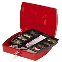 Q-Connect Geldkassette Geldkassette 12 rot