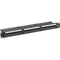 EFB 37583SW.1 Patchpanel Cat.6,UTP 19”/1HE 24xRJ45 schwarz 37583SW1
