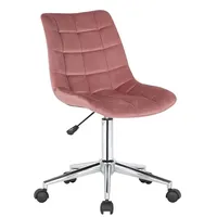 CLP Bürostuhl Medford Samt pink