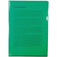 SOENNECKEN Sichthülle DIN A4 PP grün 100 St./Pack.