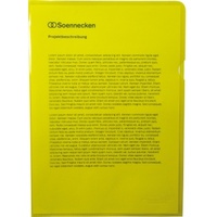 SOENNECKEN Sichthülle 1467 DIN A4 PP gelb 50 St./Pack.