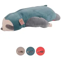 UNUS HOME Faultier Kissen 75 x 30 cm Türkis