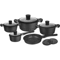 ZILNER 11-Tlg Topfset Kochtopfset Mit Marmorbeschichtung Zl-8514