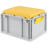 Proregal Eurobox NextGen Seat Box Gelb | HxBxT 26,5x30x40cm