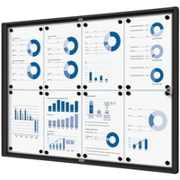 Showdown Displays Showdown® Displays Schaukasten Economy schwarz 8x DIN