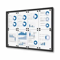 Showdown Displays Showdown® Displays Schaukasten Economy schwarz 8x DIN