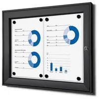 Showdown Displays Showdown® Displays Schaukasten schwarz 2x DIN A4