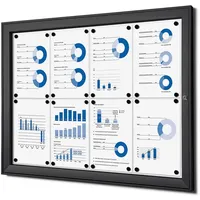 Showdown Displays Showdown® Displays Schaukasten schwarz 8x DIN A4