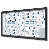 Showdown® Displays Schaukasten Premium grau 27x DIN A4