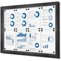 Showdown Displays Showdown® Displays Schaukasten grau 8x DIN A4