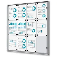 Showdown Displays Showdown® Displays Schaukasten Economy XS B1 silber
