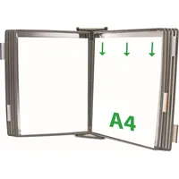 Tarifold Wand-Sichttafelsystem 414100 DIN A4 grau mit 10 St.