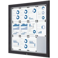 Showdown Displays Showdown® Displays Schaukasten Premium grau 12x DIN