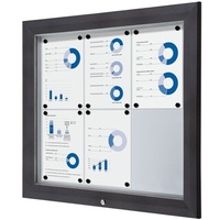 Showdown Displays Showdown® Displays Schaukasten Premium grau 6x DIN