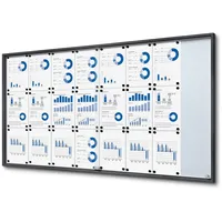 Showdown Displays Showdown® Displays Schaukasten SLIM grau 24x DIN