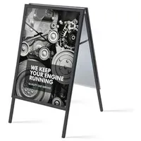 Showdown Kundenstopper A1 Aluminium Schwarz ZPA1G32MEC9005