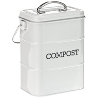 KitchenCraft Living Nostalgie Küche Kompostbehälter, Metall, 16,5 x 12
