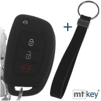 Mt key Klapp Schlüssel Hülle + Tag Schwarz Kompatibel