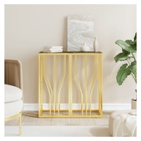 VidaXL Konsolentisch Golden 70x30x70 cm Edelstahl und Glas