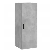 VidaXL Wandschrank Betongrau 34,5x34x90 cm