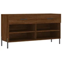 VidaXL Schuhbank Braun Eichen-Optik 102x35x55 cm Holzwerkstoff