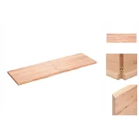 VidaXL Wandregal Hellbraun 160x50x(2-4) cm Massivholz Eiche Behandelt