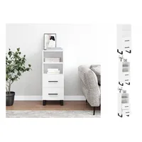 VidaXL Sideboard Weiß 34,5x34x90 cm Holzwerkstoff