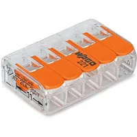 WAGO Verbindungsklemme 0,8-4mm2 Compact Hebelklemme transparent