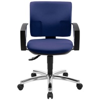 TOPSTAR Bürostuhl Pro 30 chrom, PU39AG26 Stoff blau, Gestell