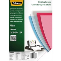 Fellowes Deckfolien für Bindemappen transparent, DIN A4 0,15 mm,