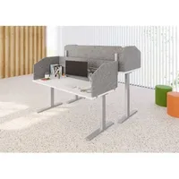 Hammerbacher Trennwand VARS2 Grau 735 mm x 500 mm