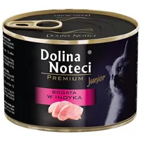 DOLINA NOTECI Junior Truthahn-reiches Katzenfutter 185 g