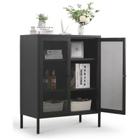 Coemo Mein-Regal Highboard Mesh 80x40x100cm aus Metall mit Meshtüren