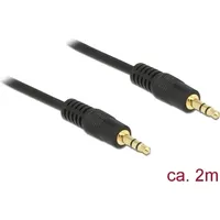 DeLock 3,5 mm 2m Audio-Kabel 3.5mm Schwarz