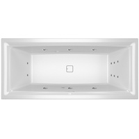 Riho Still Square Rechteck-adewanne, Version links, mit flow-System, Einbau,