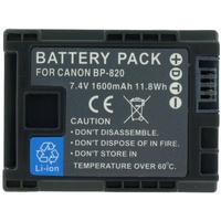 AccuCell Canon BP-820 Ersatz-Akku für Canon Vixia HF G30,