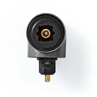Nedis CATB25920GY - Toslink Adapter, Stecker auf Kupplung, 90°