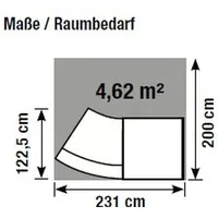 Kerkmann Empfangstheke Bari mit Beratungsplatz anthrazit