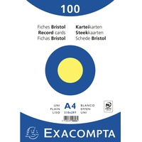 Exacompta Karteikarten blanko gelb 100 St./Pack.