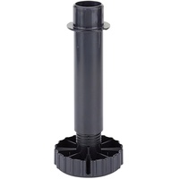 Hettich Möbel-Sockelverstellfuß 150mm, Durchmesser 80mm Korrekt 9306017 Kunststoff schwarz