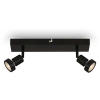 Briloner LED Spotleuchte RUGI 2xGU10 schwarz