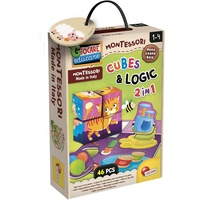 Lisciani Montessori Holz-Würfel - Logic
