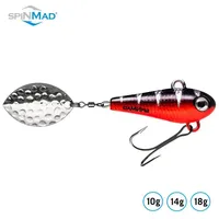 Spinmad Jigspinner 10g - Bleikopfspinner, Farbe Lieblingsköder:Black Perch