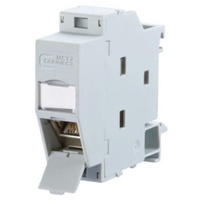 Metz Connect Hutschienenmodul,Cat.6A TN E-DATmod-REGplus